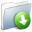 Graphite Stripped Folder DropBox Icon
